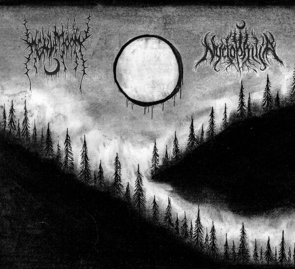 NYCTOPHILIA/HELLMOON – UNDER THE DARKEST SIGN OF ANCIENT EVIL