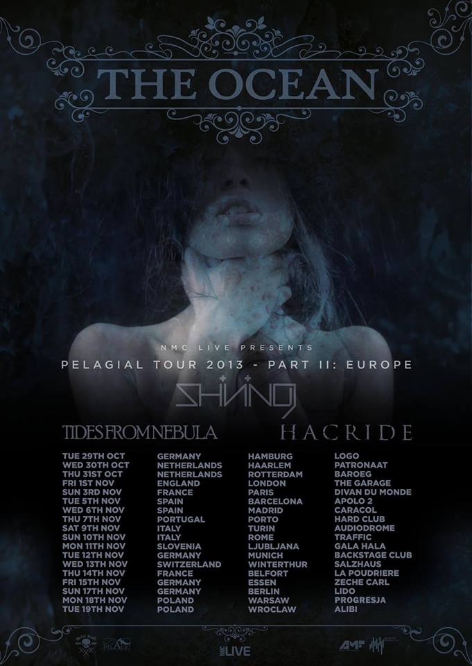 TIDES FROM NEBULA, THE OCEAN, Shining i Hacride na dwóch koncertach w Polsce!