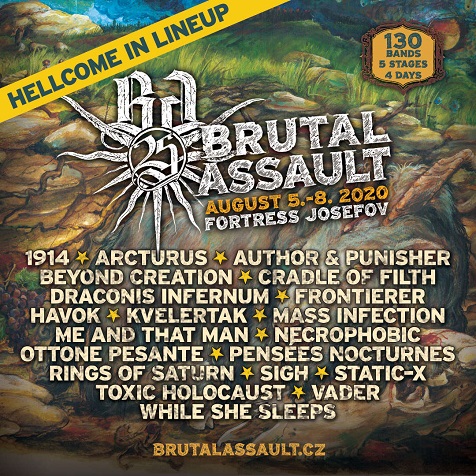 Kolejne zespoły dołączają do składu Brutal Assault 2020