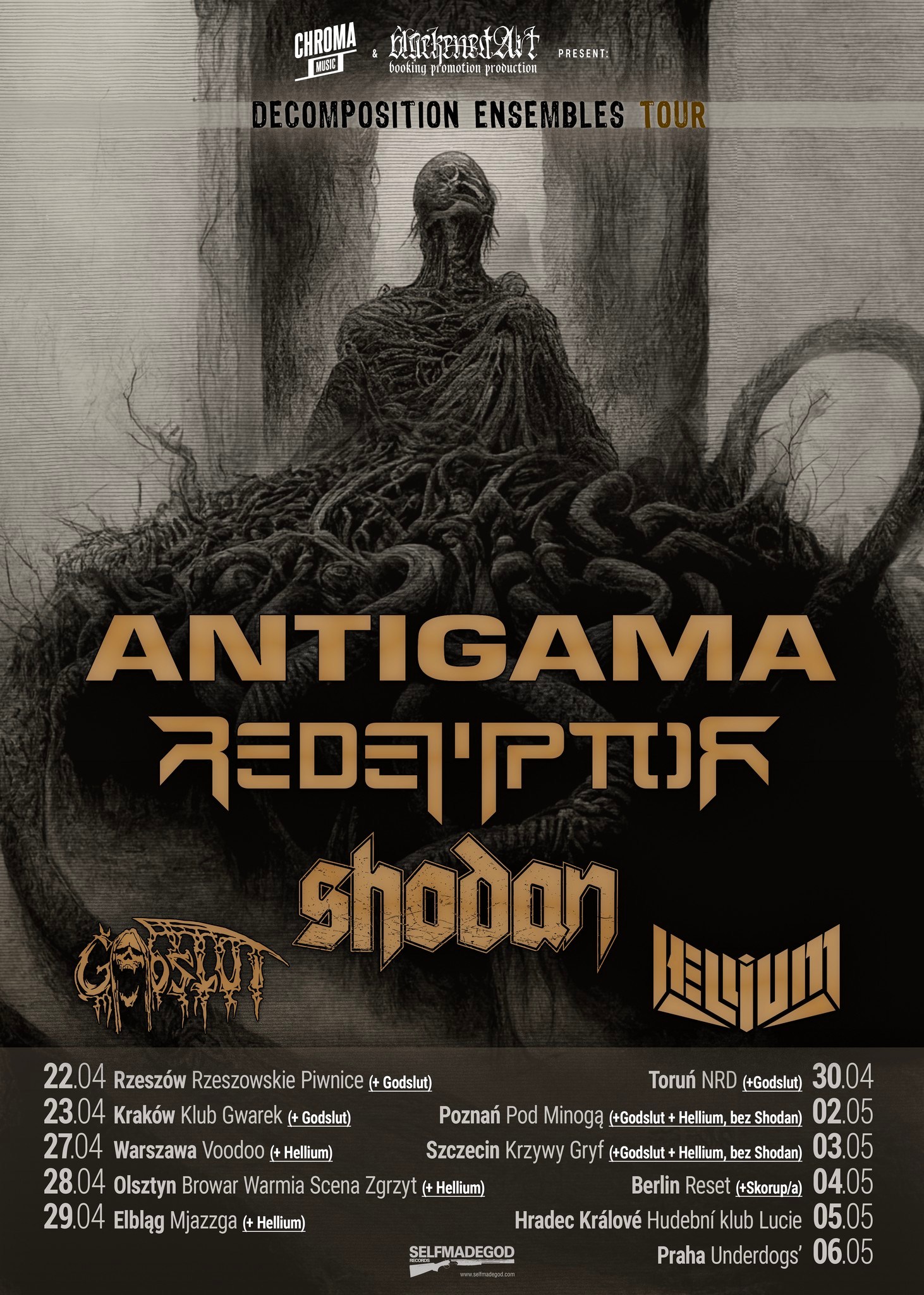 Decomposition Ensembles Tour – trasa Antigama, Redemptor, Shodan startuje już za kilka dni