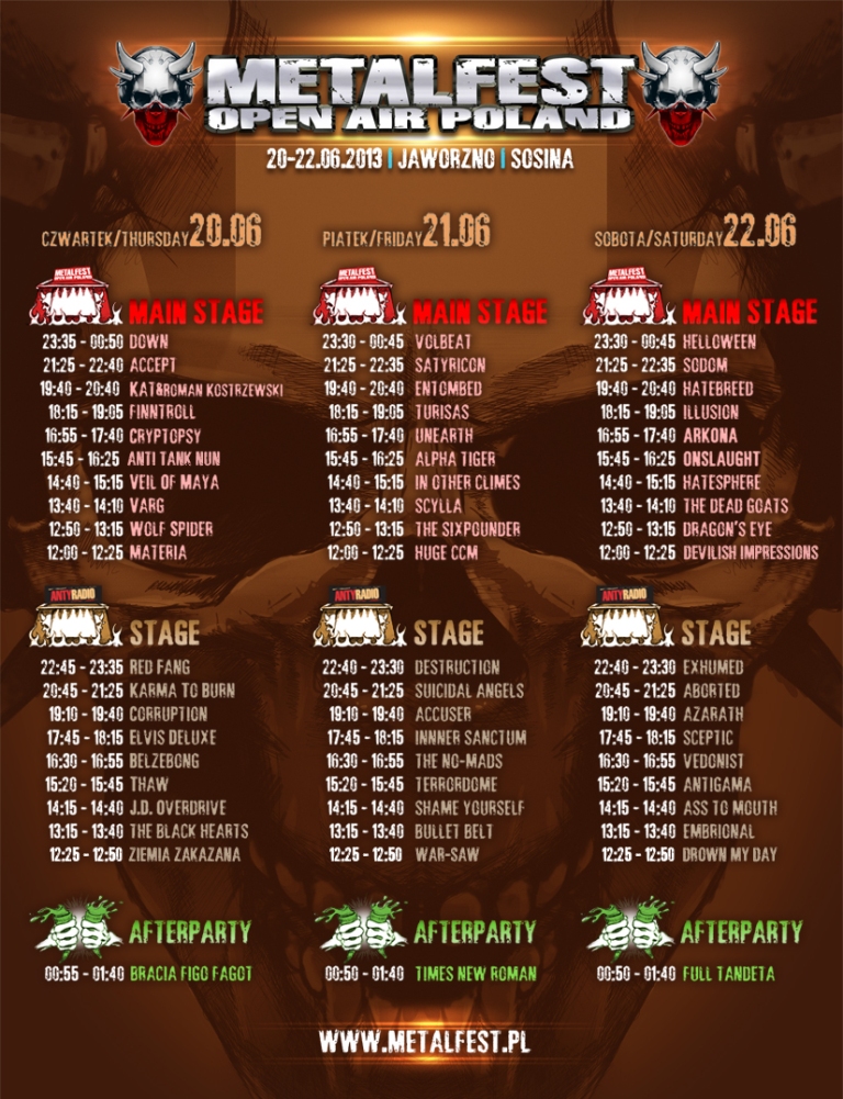 Wszystko co powinieneś wiedzieć o MetalFest 2013