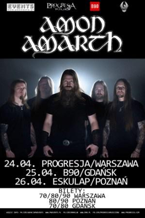 Amon Amarth wystąpi u nas w kwietniu trzykrotnie.