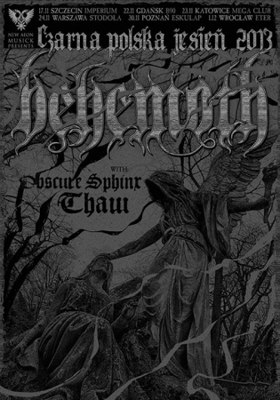 CZARNA POLSKA JESIEŃ: BEHEMOTH, THAW, OBSCURE SPHINX – MEGA CLUB, KATOWICE