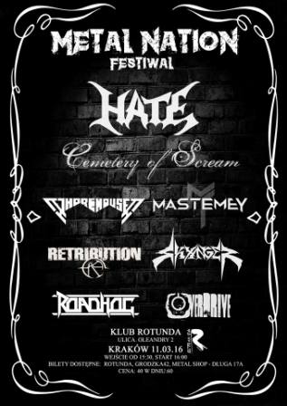 Hate i Cemetery Of Scream gwiazdami Metal Nation Festival