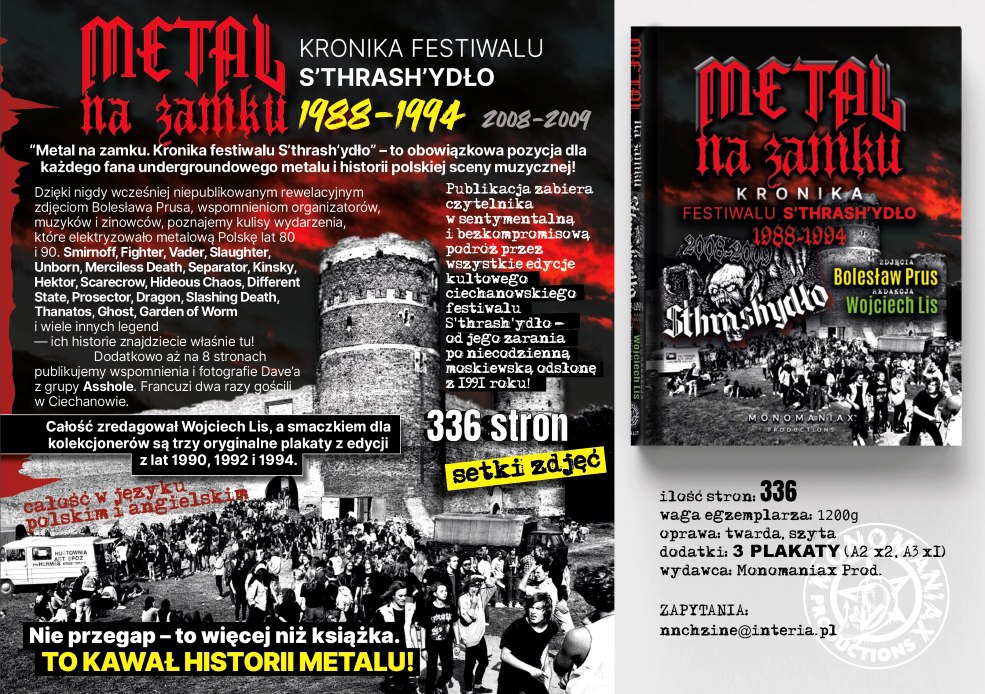 „Metal na Zamku. Kronika festiwalu S’thrash’ydło” – książka o historii legendarnego festiwalu