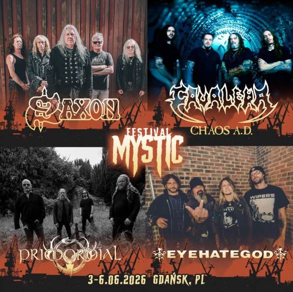 Mystic Festival 2026 ogłasza kolejne gwiazdy: Saxon, bracia Cavalera, Primordial i Eyehategod