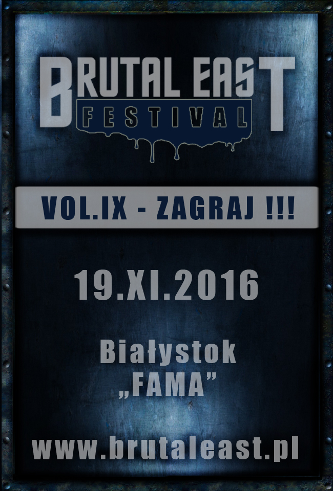 Rusza nabór kapel na IX edycję – BRUTAL EAST FESTIVAL